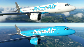 Amazon Prime Air - White & Blue Liveries - 8K Microsoft Flight Simulator