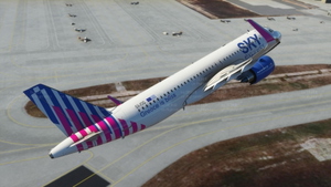 A32NX Sky Express ( upcoming livery for A320 Neo) (4K)[SX-IOG] thumbnail 9