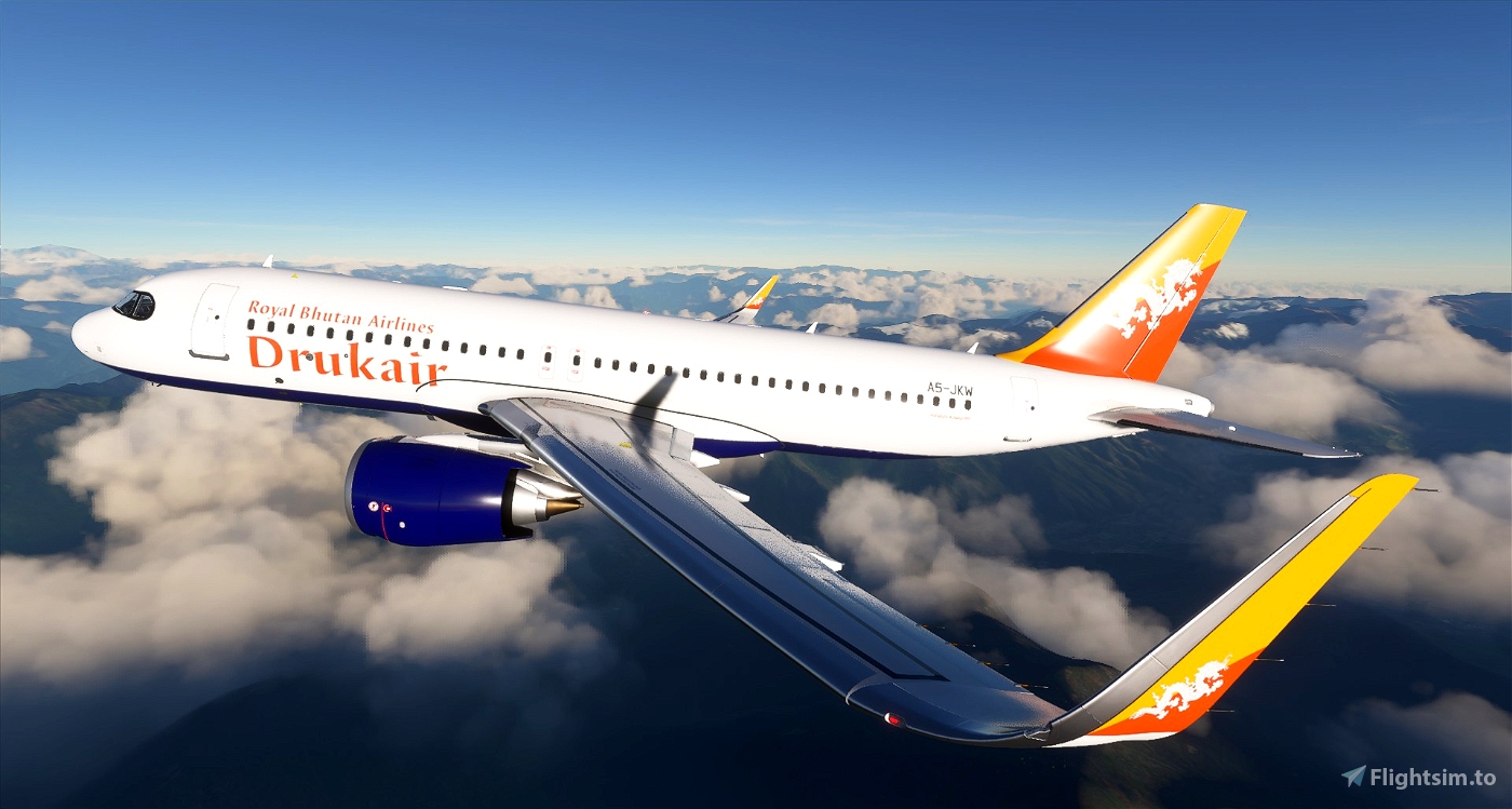Drukair - Royal Bhutan Airlines - 8K for Microsoft Flight Simulator | MSFS