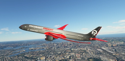 Boeing 787-10 Escobar Freight Livery with bonus Halloween Livery
