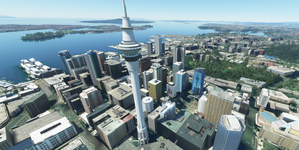 Auckland New Zealand (hand crafted, no photogrammetry) Now with night lighting. thumbnail 3
