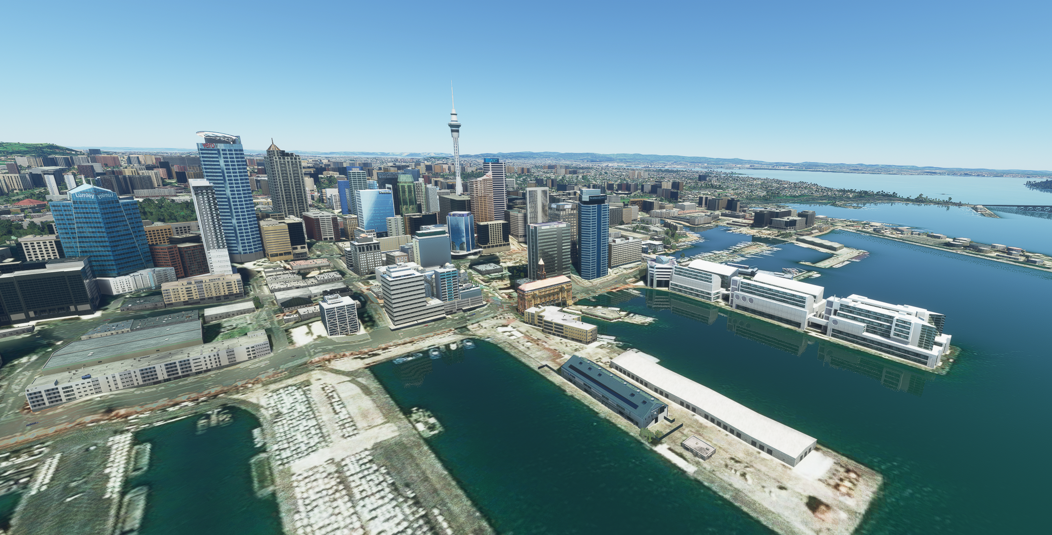 Auckland New Zealand (hand crafted, no photogrammetry) Now with night lighting. - Image 1