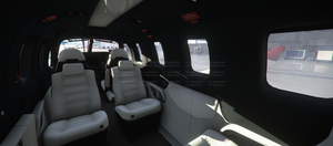 Daher TBM 930 Black/White Interior thumbnail 3