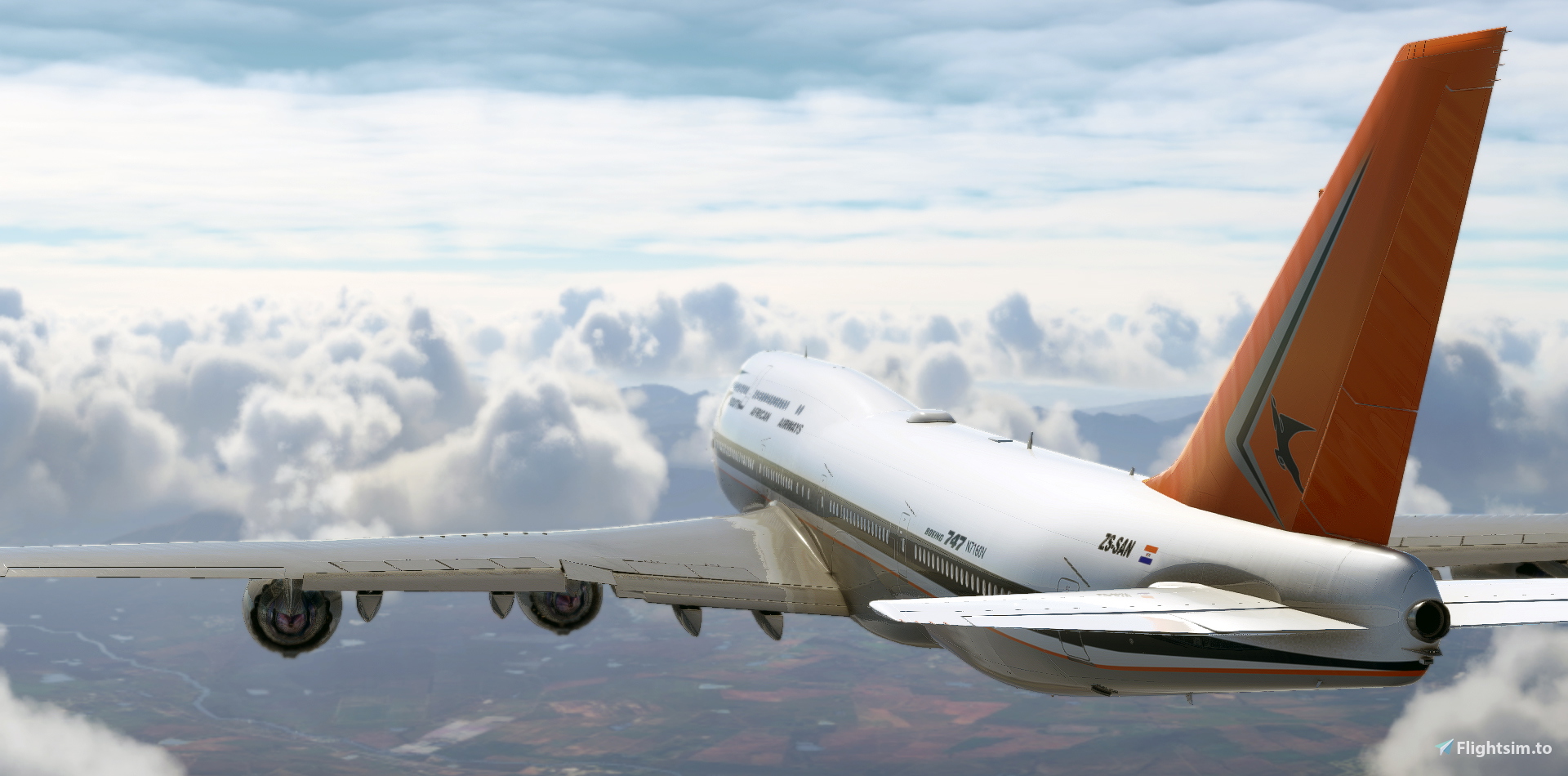 South African Airways Retro 747 - Image 1