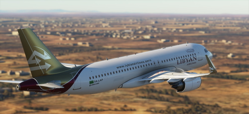 Libyan Airlines - pre2011/old Libyan flag [patch 5]