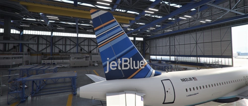 8K textures JetBlue "Barcode"