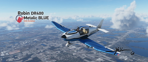 Robin DR400 Metalic BLUE 
