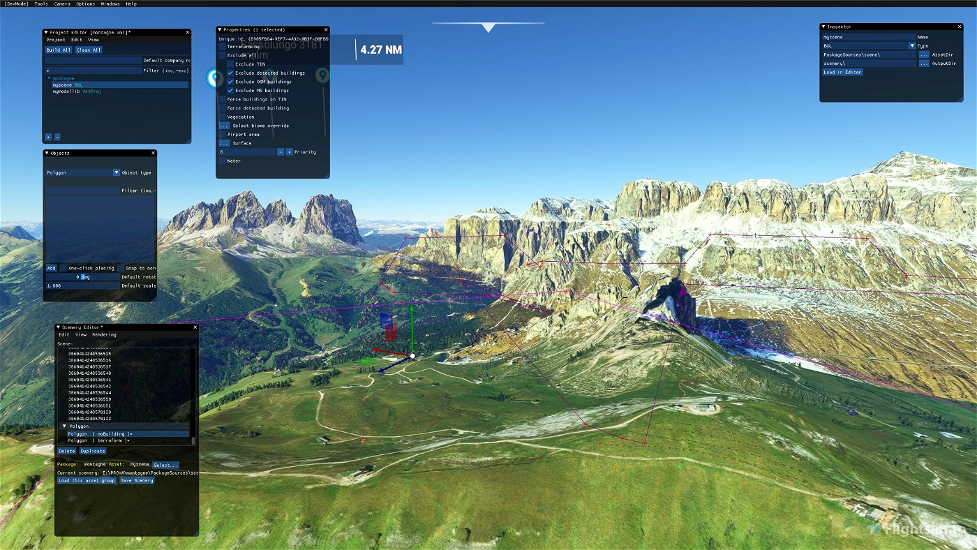 Sass Pordoi Microsoft Flight Simulator