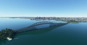 Auckland New Zealand (hand crafted, no photogrammetry) Now with night lighting. thumbnail 2