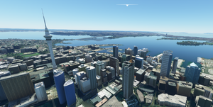 Auckland New Zealand (hand crafted, no photogrammetry) Now with night lighting. thumbnail 4