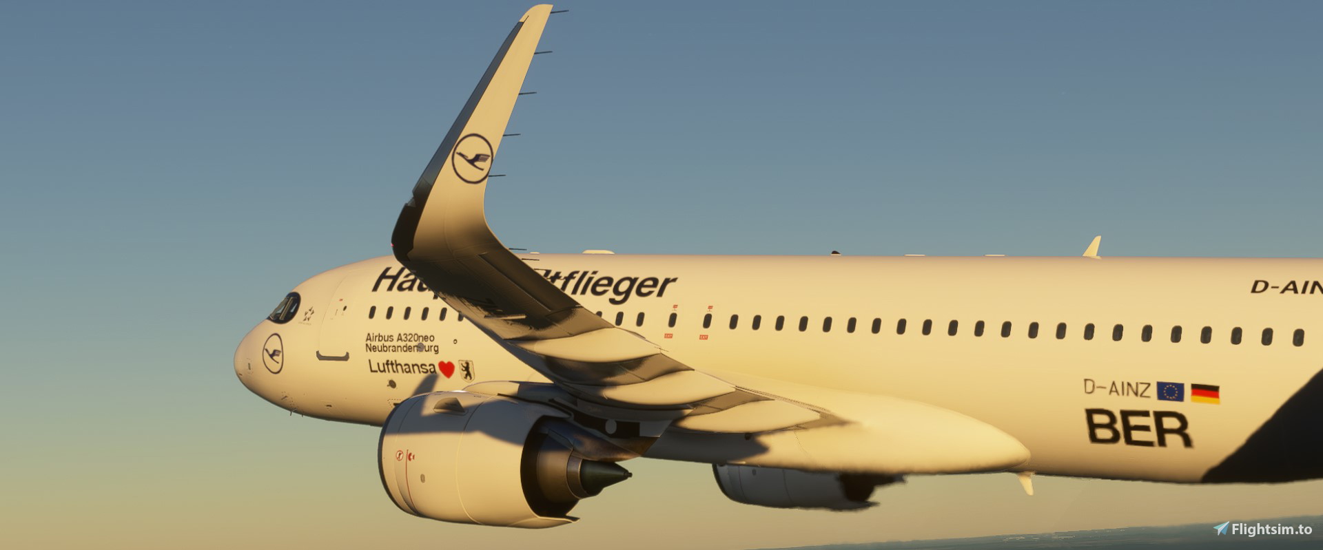 4K A320neo Lufthansa Brandenburg Special Color - Image 1