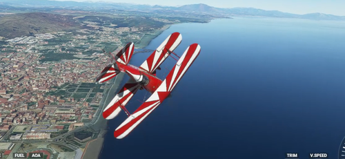 Pitts S-2S X flight model mod