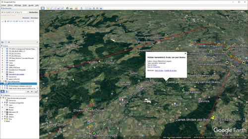 KML and Flightplan for Czech Republic Castles and Silos