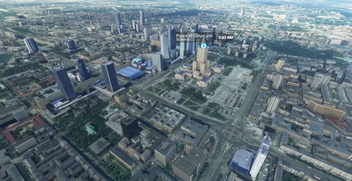 Warsaw, Poland scenery addon with landmarks and skyscrapers. Update 1.12 