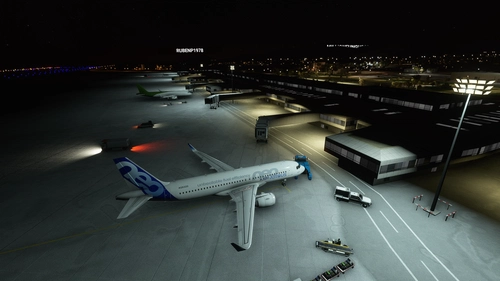 Ibiza airport lights