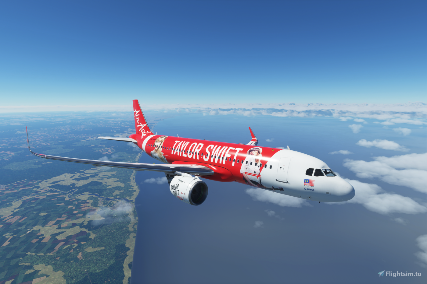 Airbus A320 Air Asia 'Red' (The Swiftbus) for Microsoft Flight