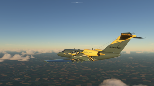 Citation CJ4 Yellow Gray