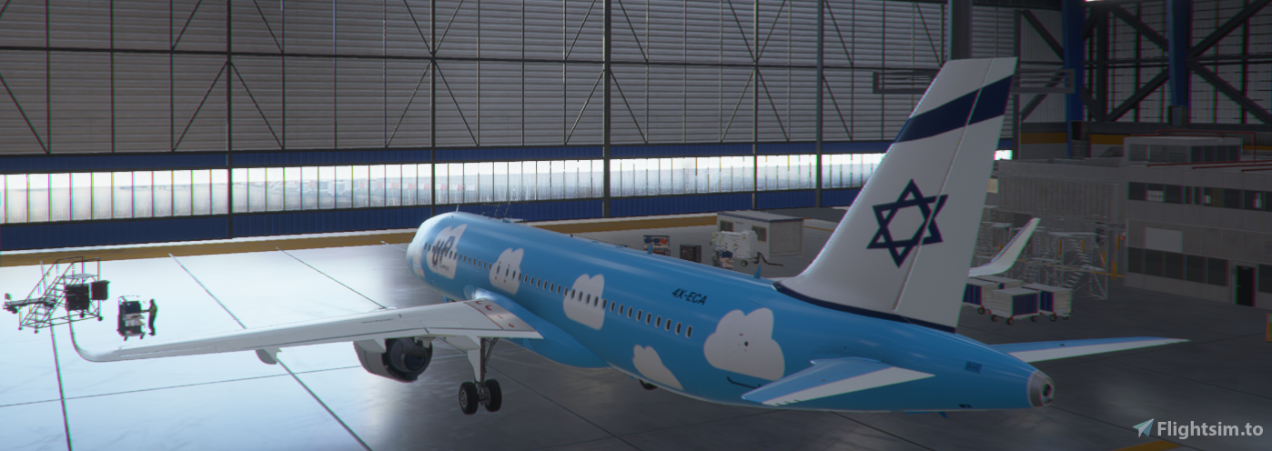 EL AL UP livery Israel for Microsoft Flight Simulator | MSFS
