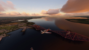 The Forth Bridges with North and South Queensferry. Scotland.  thumbnail 2