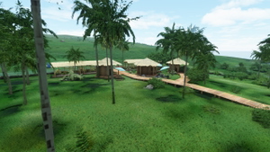 Anakena beach (Easter Island) with Moai statues thumbnail 6