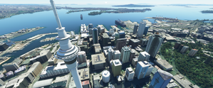 Auckland New Zealand (hand crafted, no photogrammetry) Now with night lighting. thumbnail 8