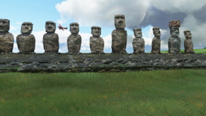 Ahu Tongariki ( Moai sculptures ), Easter Island , Chile thumbnail 1