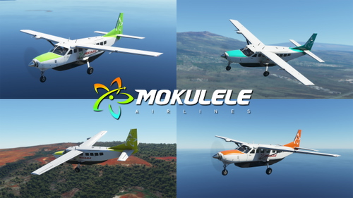 Mokulele Air Cessna 208b Grand Caravan EX Coloured Livery Pack