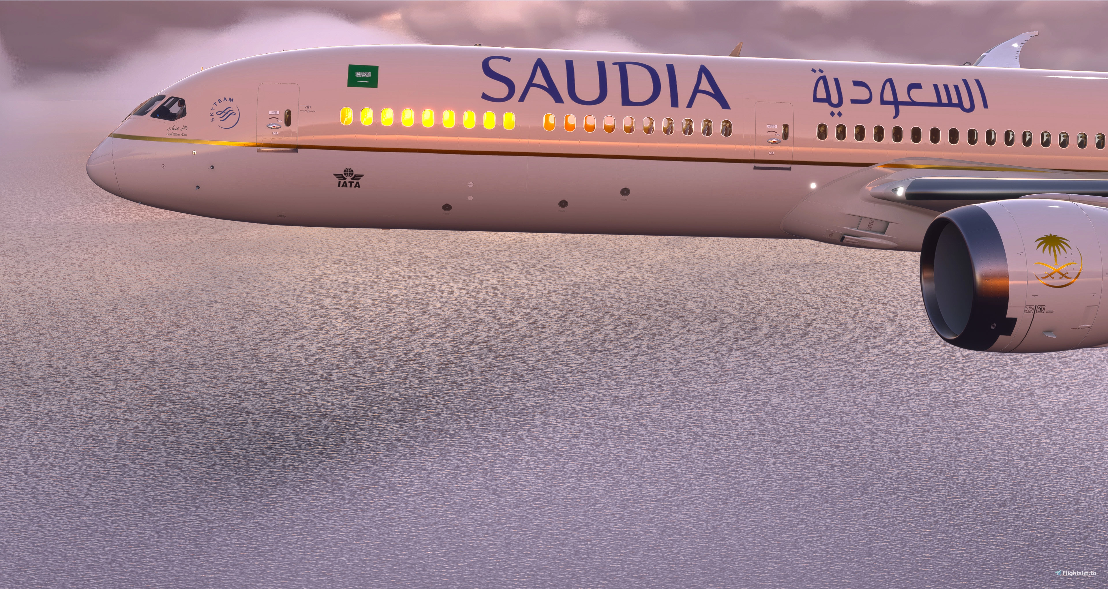 [8k] Saudia (Saudi Airlines) B787-10 - Aircraft Liveries for MSFS ...