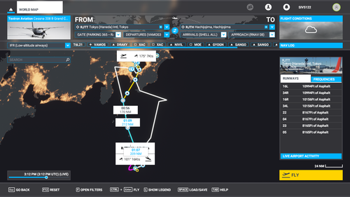 Japan STAR Airports Flight Plan Pack.