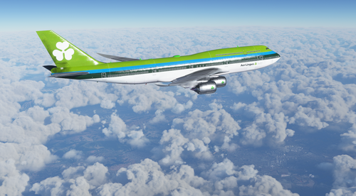 Boeing 747-8 Aer Lingus (No Text Mirroring)