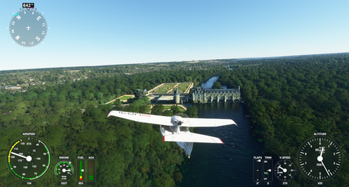 Plan de vol VFR pour Châteaux de la Loire