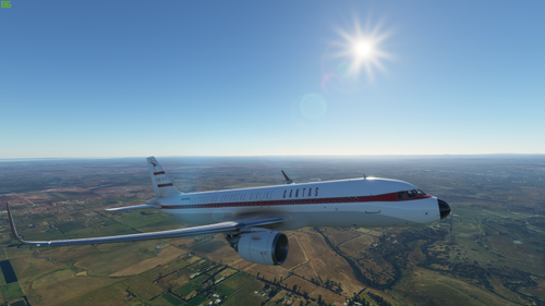 1968 qantas inspired A320 livery