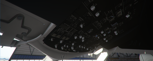 Boeing 787 Custom Cockpit Colours (White & Black with Beige & Grey accents)