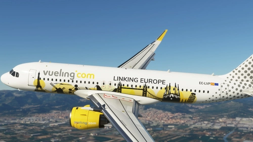 A32NX Vueling Airlines (Linking Europe) EC-LVP [8K]