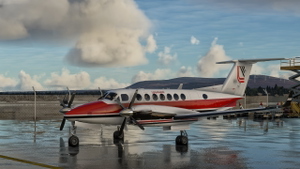 Beechcraft King Air350 Loganair 1980s thumbnail 3