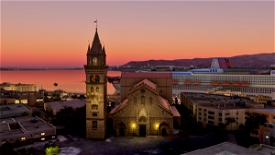Messina, Sicily, Italy. City and Province Landmarks. Microsoft Flight Simulator