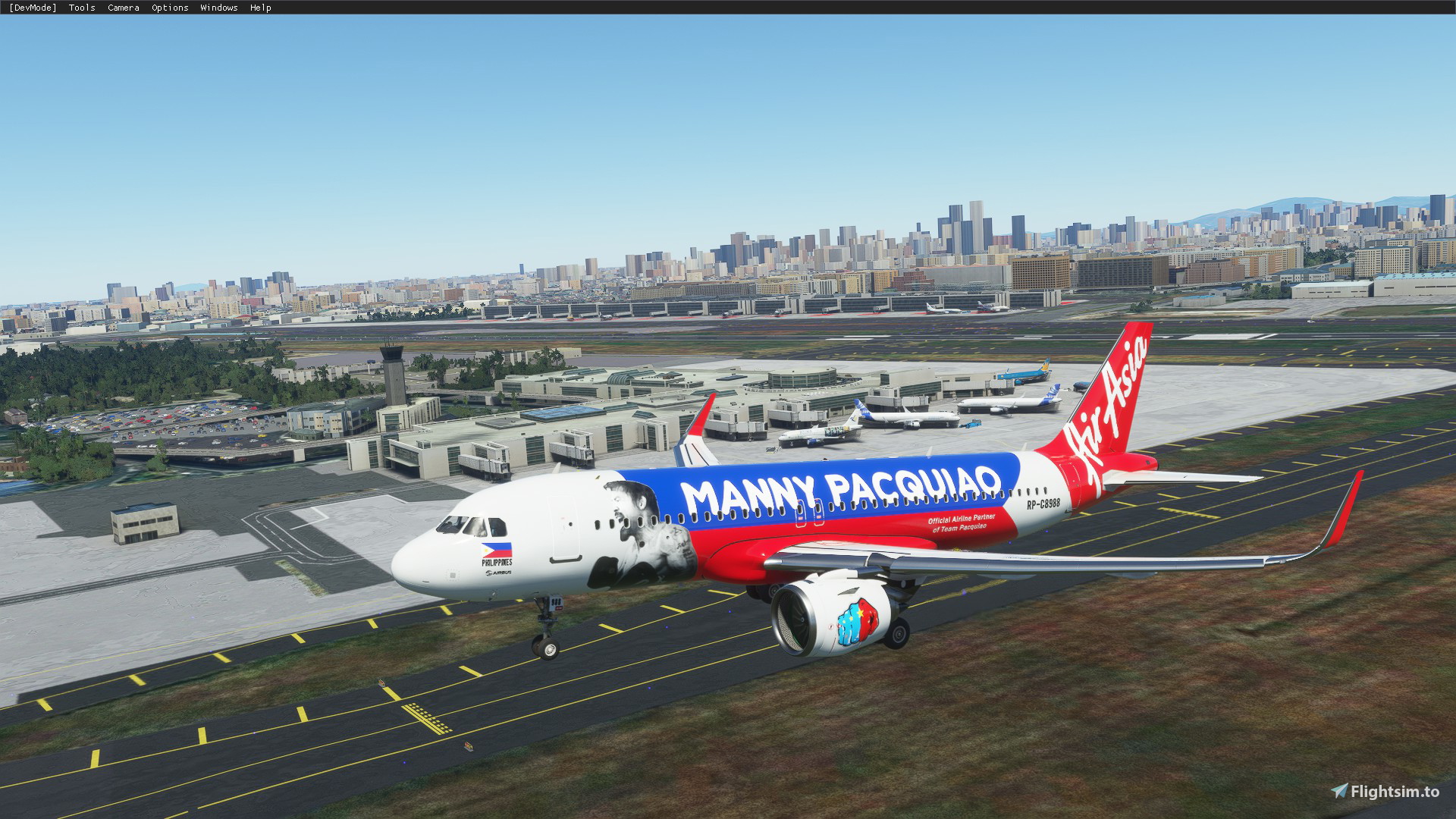 A32NX AirAsia Philippines (Pacman livery)8K [RP-C8988] - Image 1