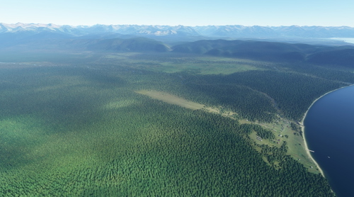 Lake Baikal Airstrip Davsha Russia (not in Sim yet) UIUD + sorrounding terrain