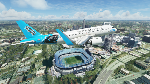 US Airways - Carolina Panthers A320 NEO