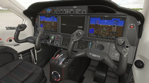 Daher TBM 930 Cockpit Livery Black Carbon Fiber Update!