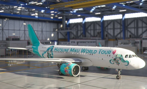 A320neo Hatsune Miku Vocaloid World Tour