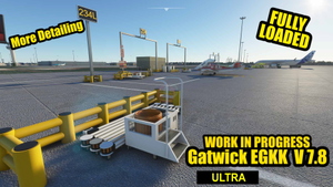Gatwick Airport EGKK Ultra: Custom Buildings and Models Only thumbnail 4