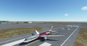 (8K) Qatar Airways "FIFA WORLD CUP 2022" Boeing 787 (A7-BCX) thumbnail 1