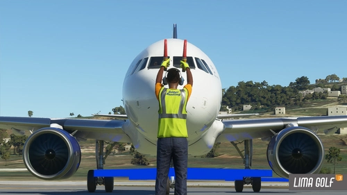 Goldair Handling Ground Services vest and uniform