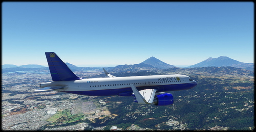 Aviateca Blue A320Neo Liverie