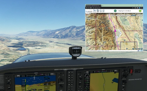 MSFS 2020 SkyVector Moving Map