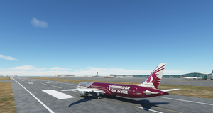 (8K) Qatar Airways "FIFA WORLD CUP 2022" Boeing 787 (A7-BCX) thumbnail 3