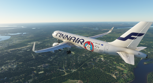 A320neo Finnair "Santa Claus" 4K livery 