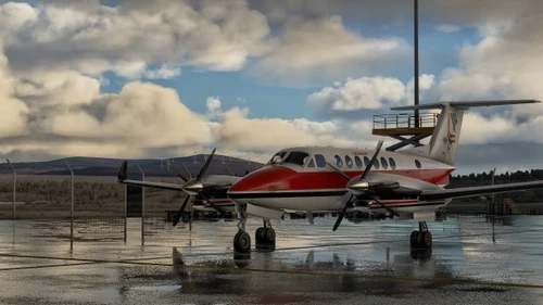 Beechcraft King Air350 Loganair 1980s