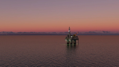 Alaska - Cook Inlet Oil Rig placements